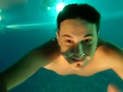 Barefaced cuties swimming underwater - video 2