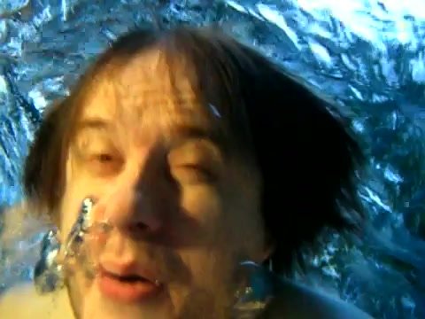Drowning barefaced underwater - video 3