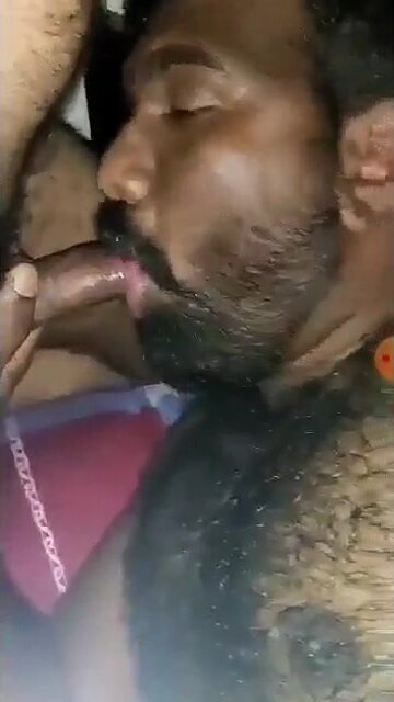 Stocky hairy desi guy sucking pink headed dick nicely