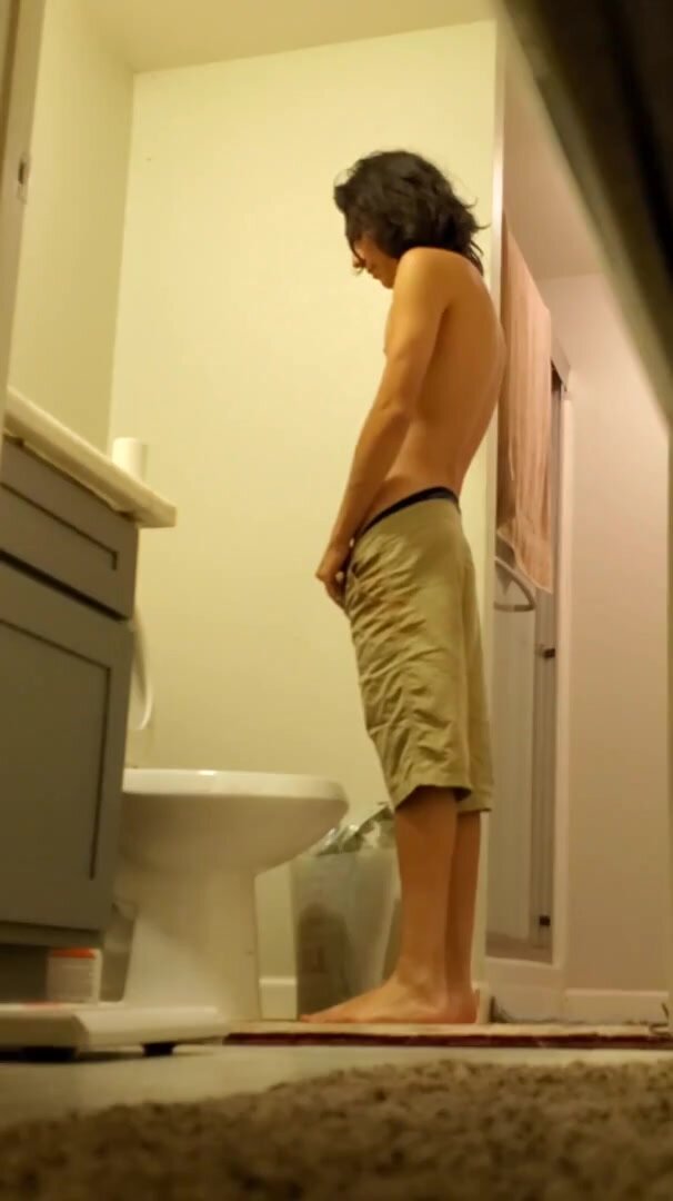 SPYING STEPBROTHER IN THE TOILET 2