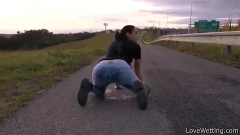 sexy woman peeing - video 2