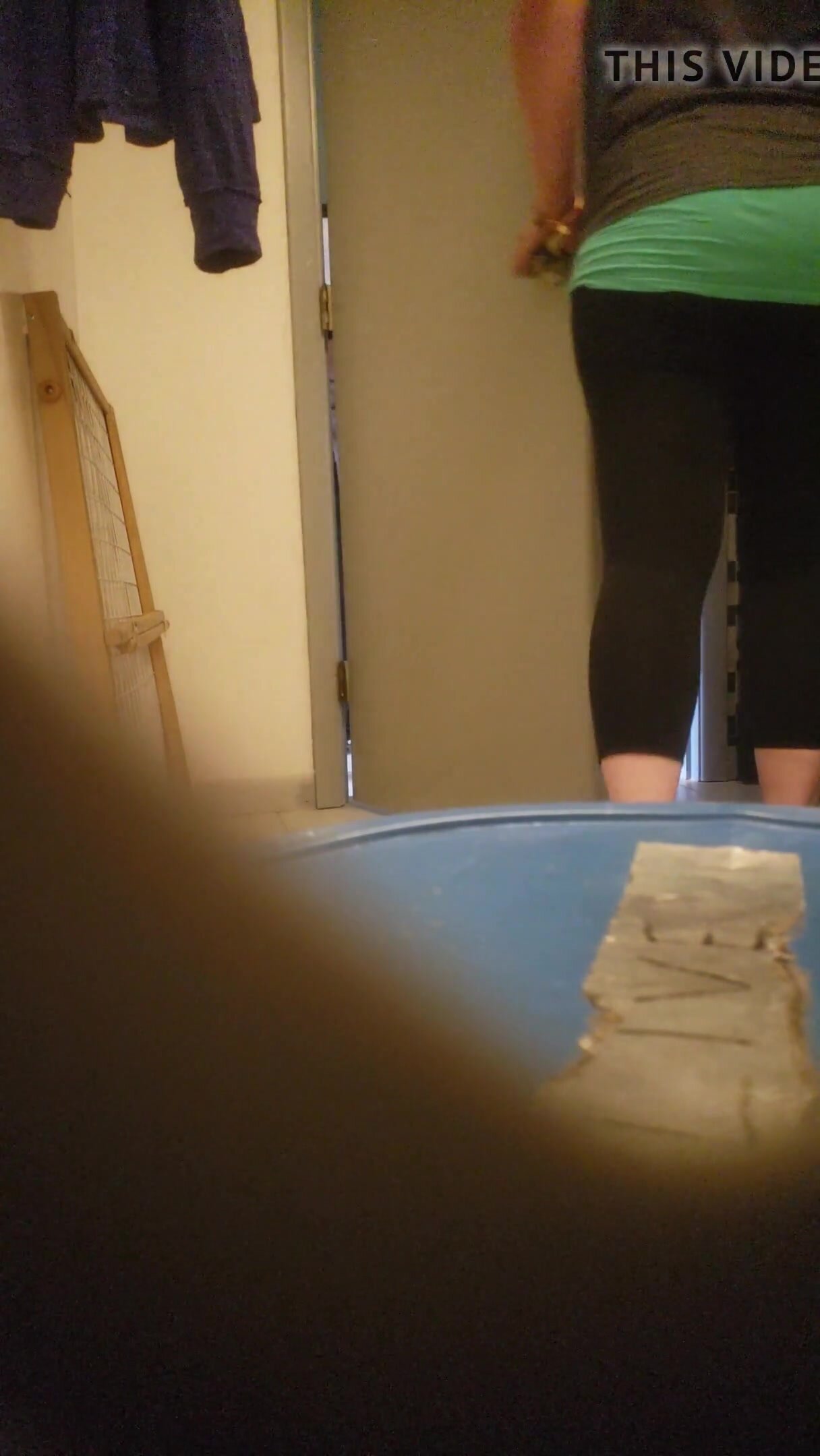 Hidden camera PAWG using toilet