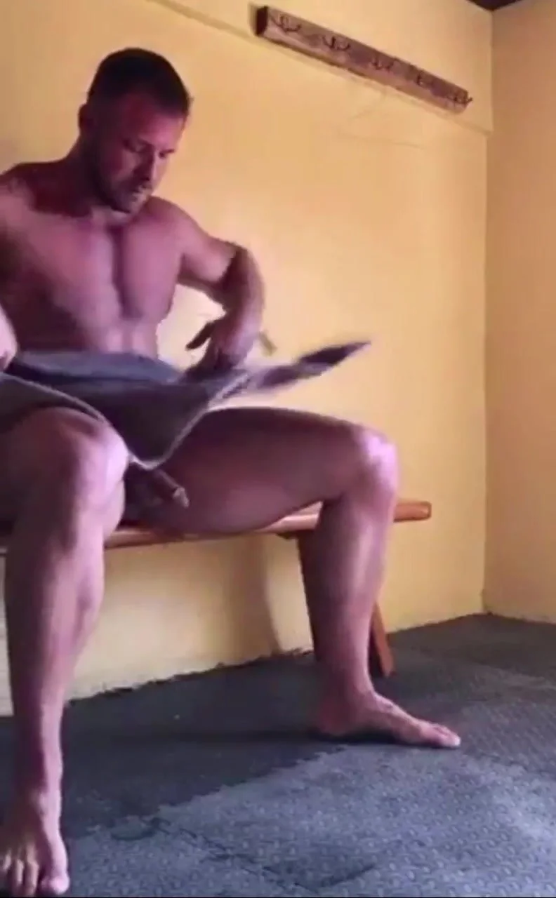 voyeur sauna man big hairy asshole