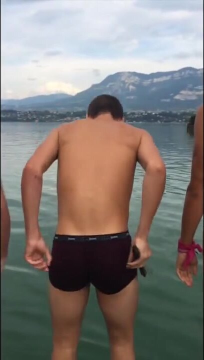 French guys swimming naked - video 2