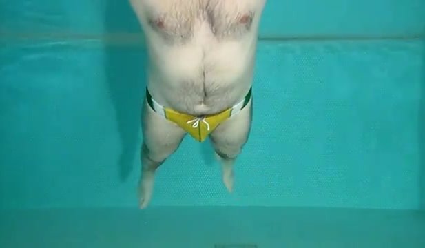 Swimming underwater in bulging speedos - video 2