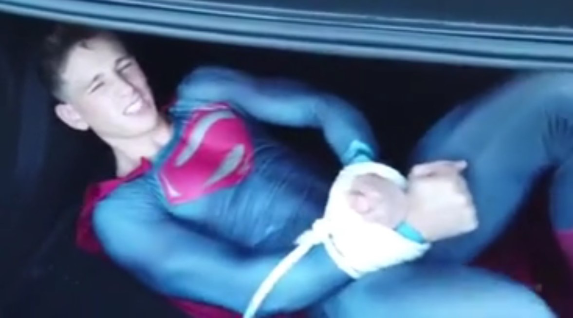 superboy caught and sexually humiliated
