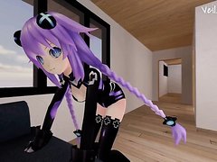 Neptune/Purple Heart Farting | Girl Fart Animation