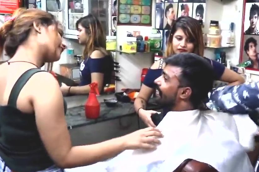 Two Women Choose Indian Guy's New Haircut