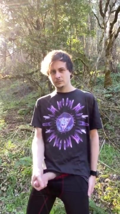 Sleazy Little Punk Unleashing A Huge Load From His Big Dick