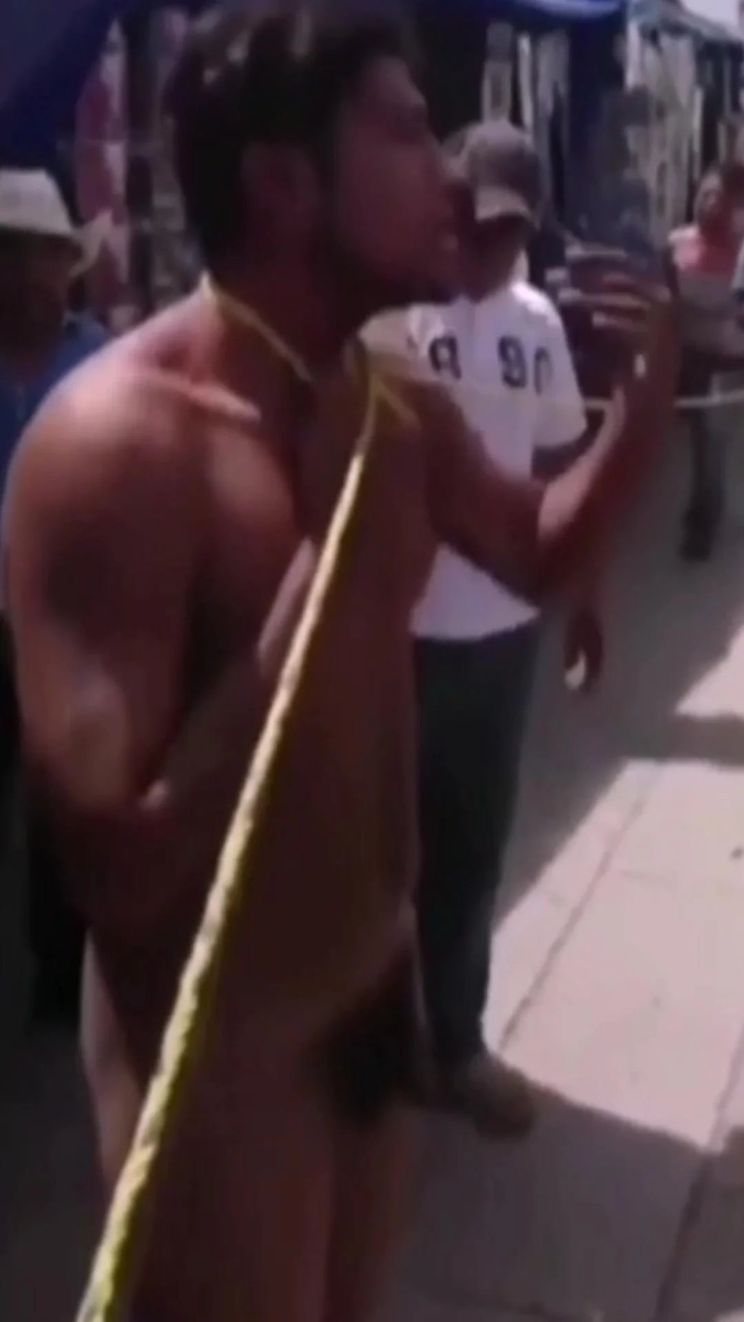 Stripped Naked Muscle Thief Stripped In Public Thisvid Com