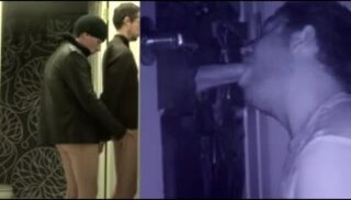 Two guys visit the same glory hole