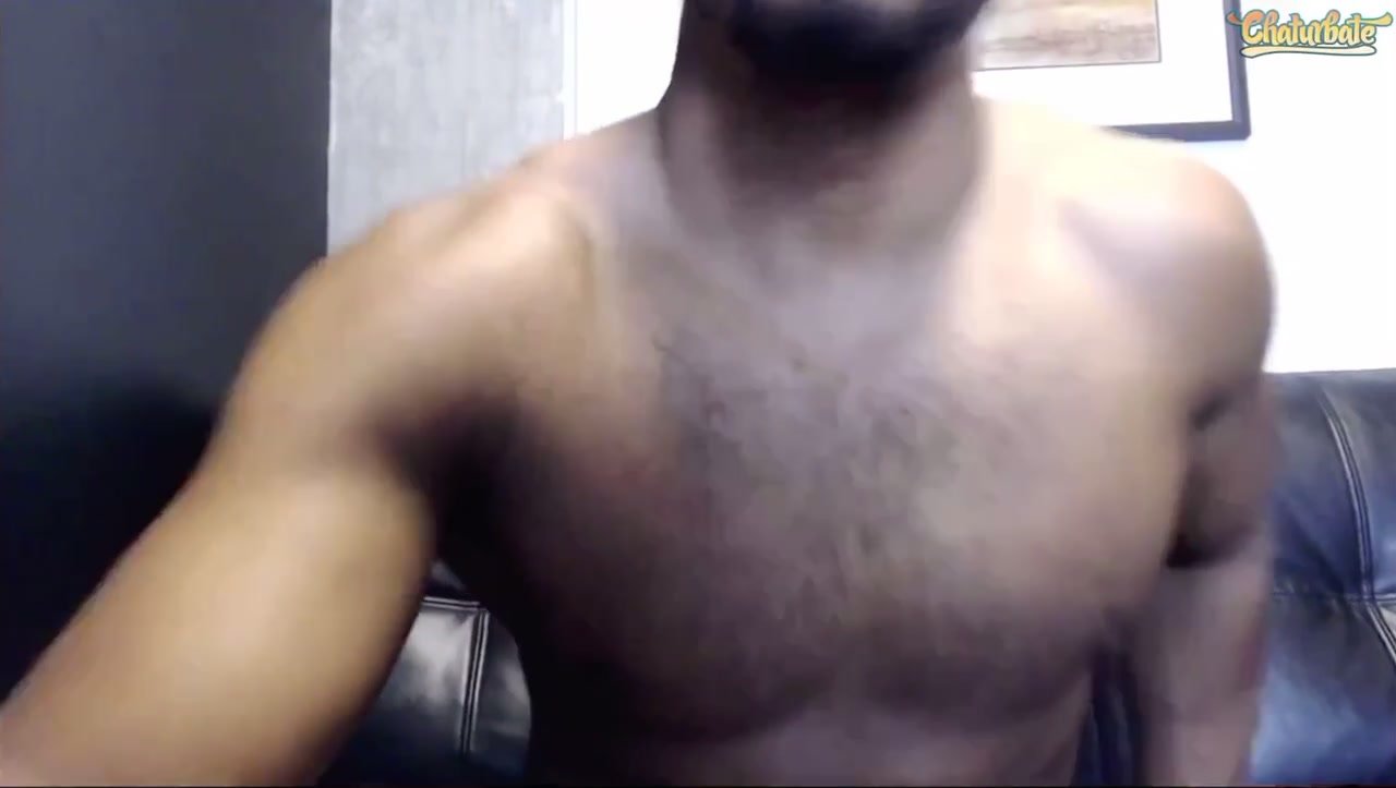 sexy black dude spreads ass for viewers