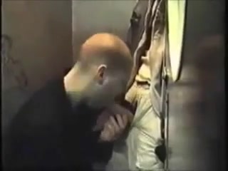 Scally lads give blowjobs in public toilets
