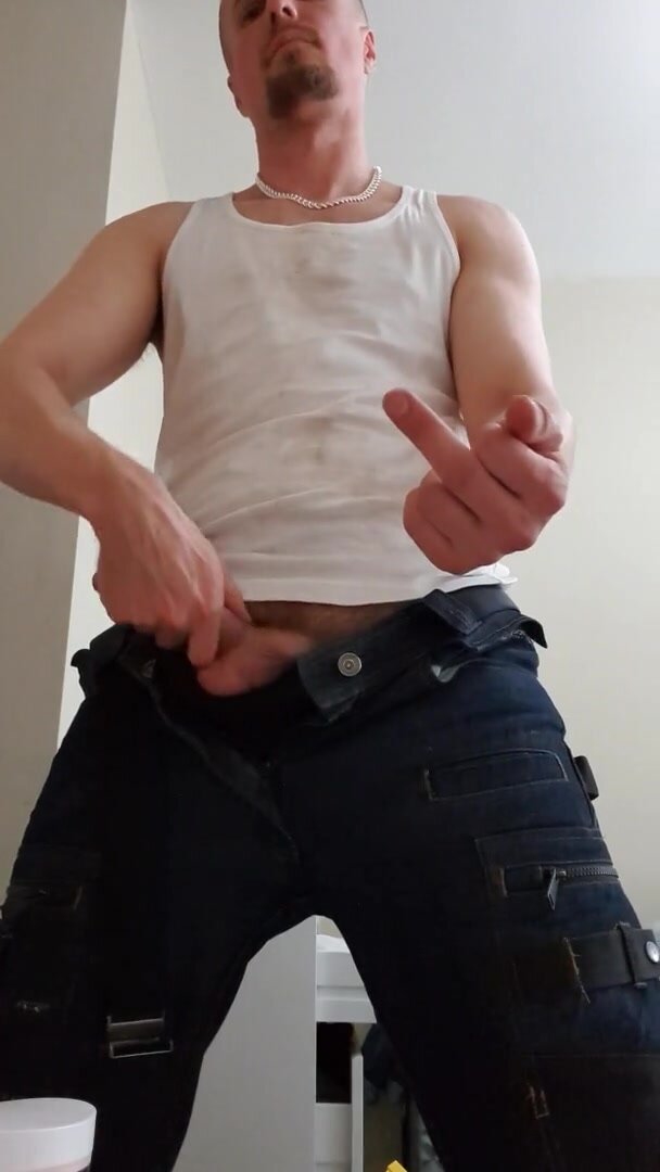 Dirty Pencil Dick Punk Flips You Off While Jerkin