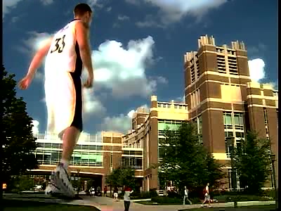 Giant advert basketball