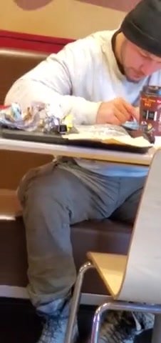 Big Bulge of a Hot Worker at the Bar (Heavy)