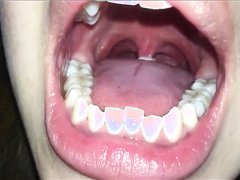 in Asian girl  mouth