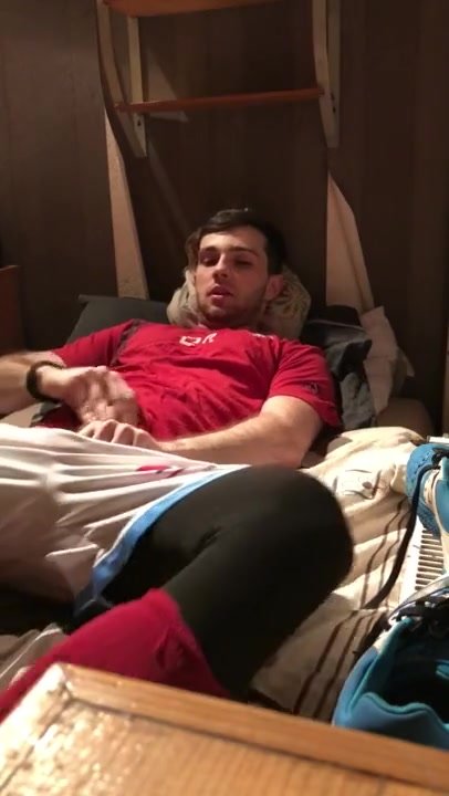 Hot baited college soccer boy