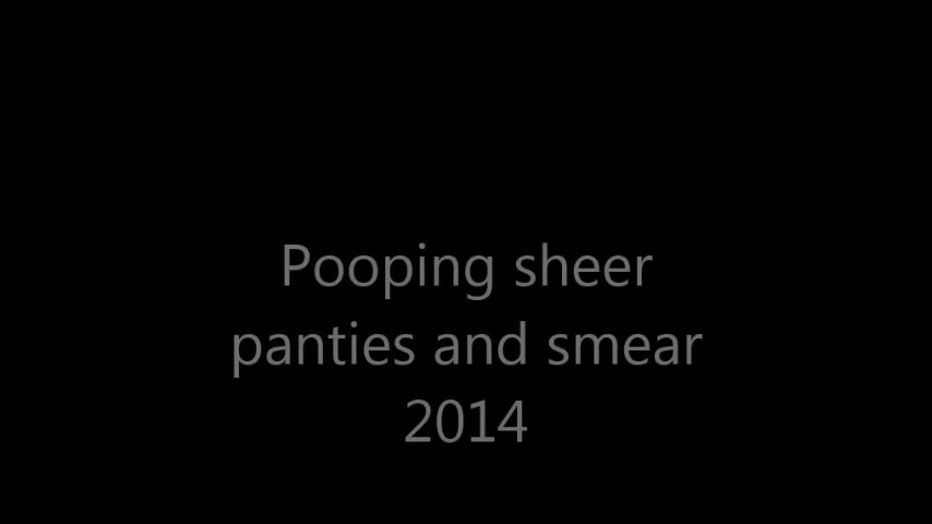 pooping sheer lacy panties