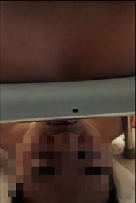 Chinese slave sucking asshole and eat shit from woman's ass