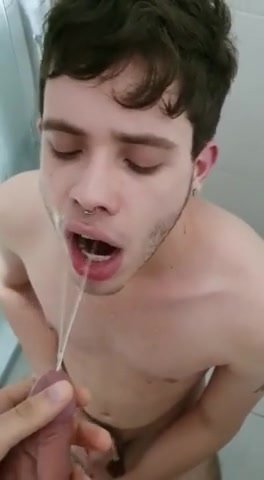 Hot Twink Sucks Masters Dick and Drinks Piss