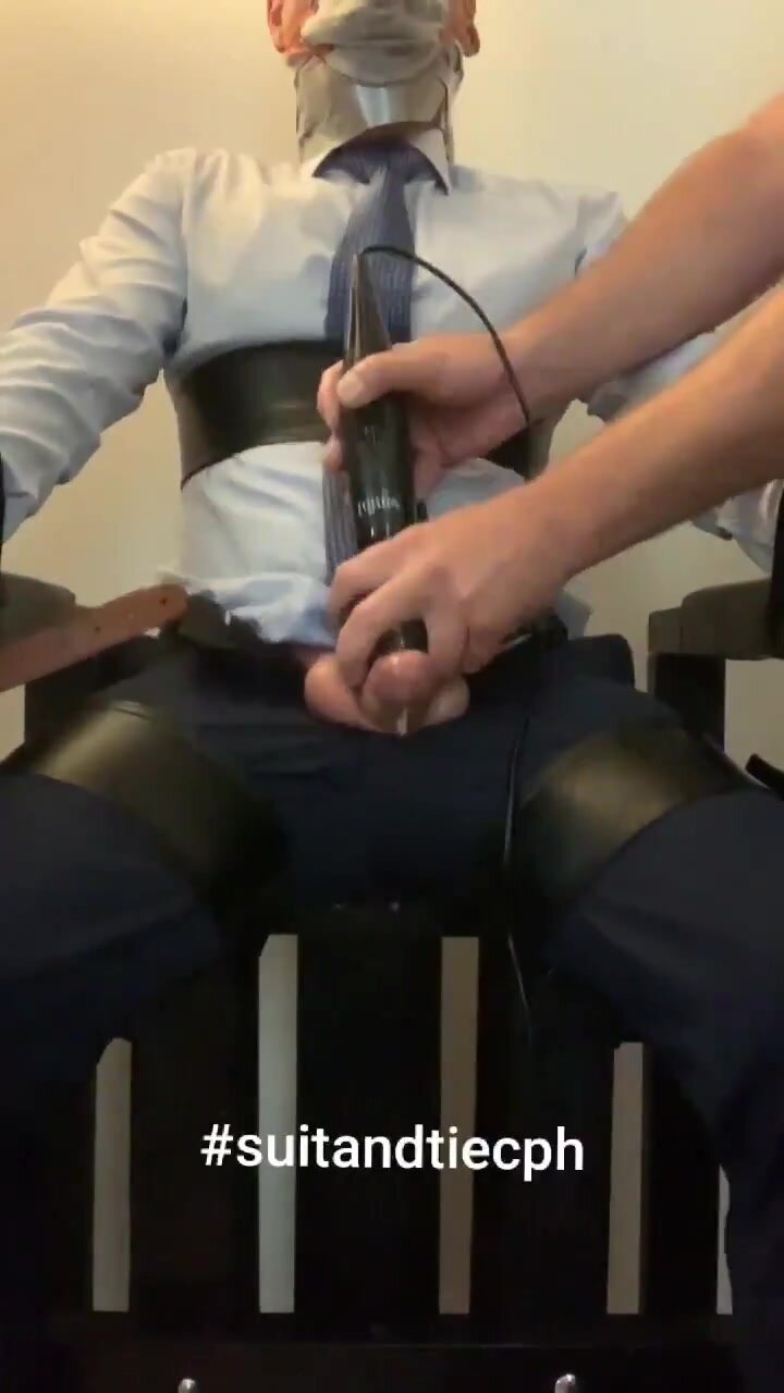 Businessman Tied and Milked - video 4
