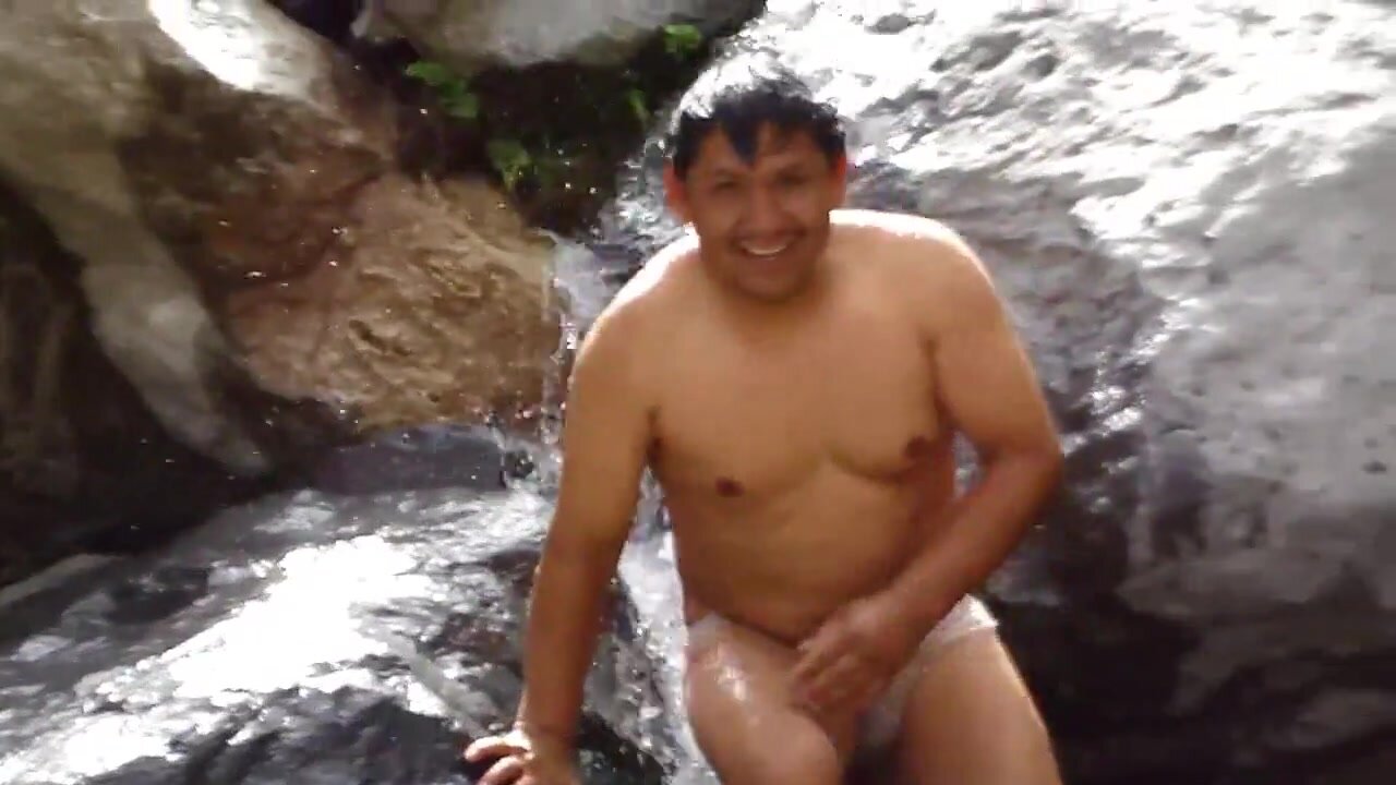 Ramon naked in the river