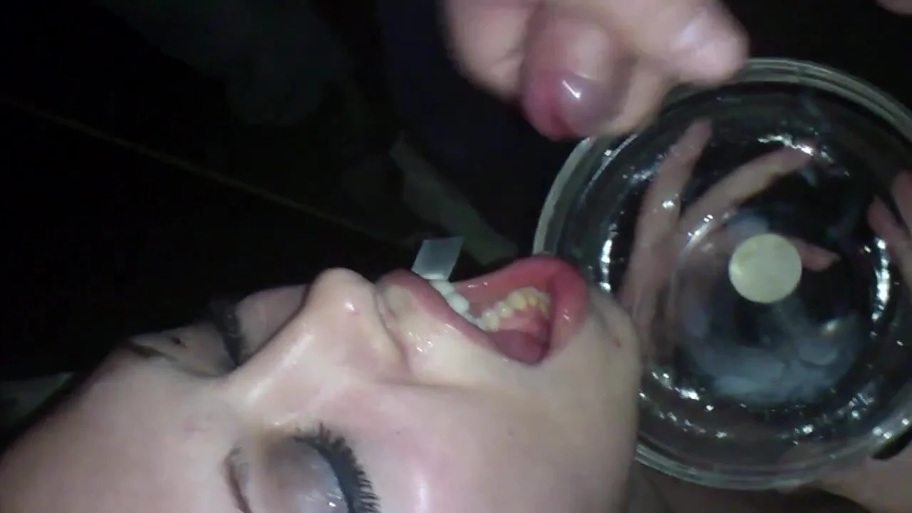 Amateur Girl Gets Spoon Fed Cum From Guys In A Club ThisVidcom
