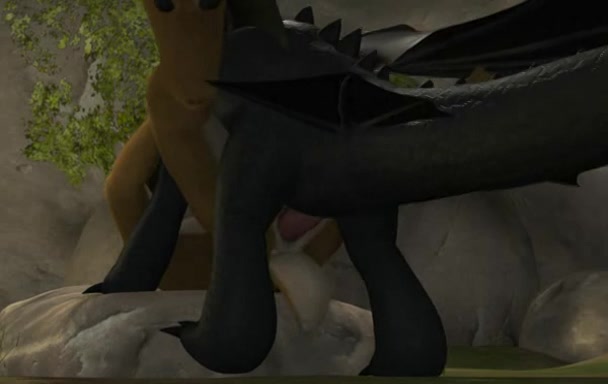 Toon and 3d: Toothless Licking and Railing Deer - ThisVid.com