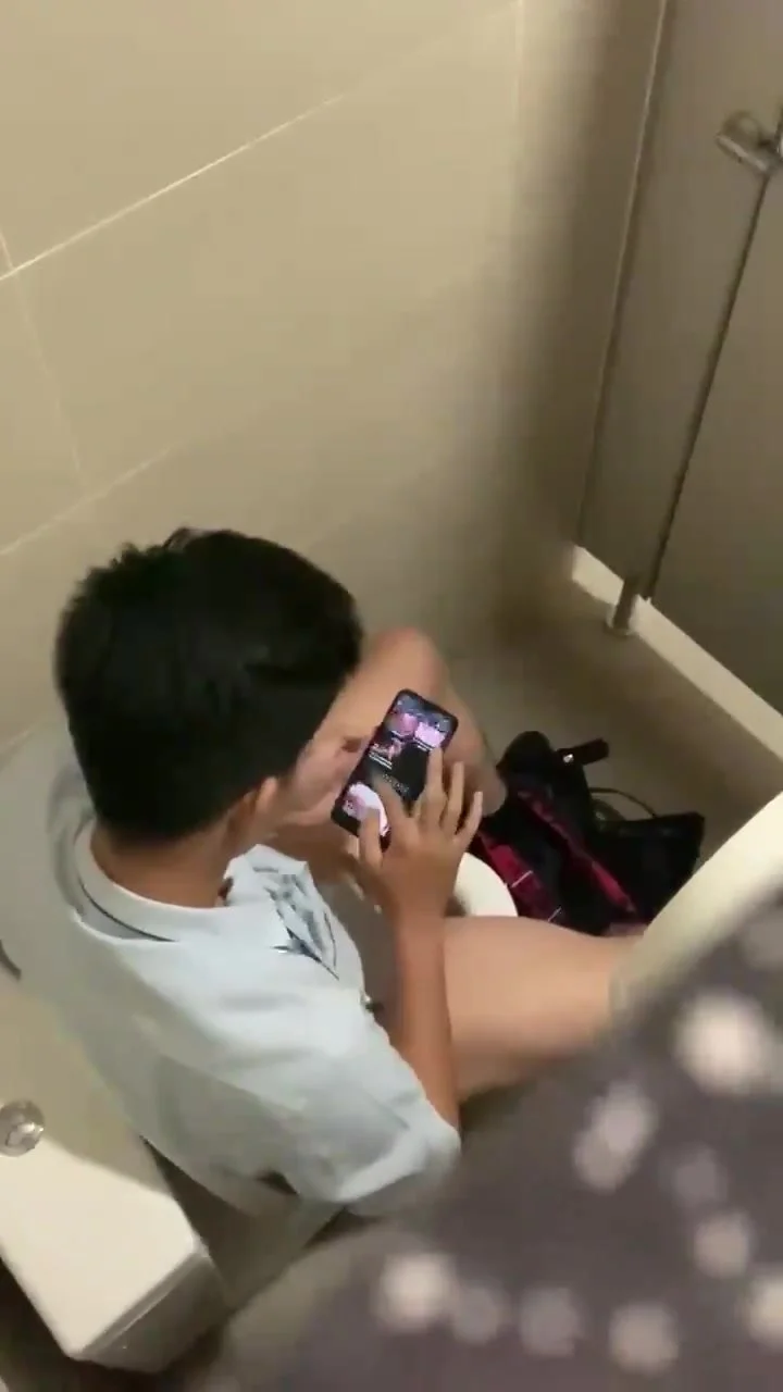 Man caught masturbating porn videos