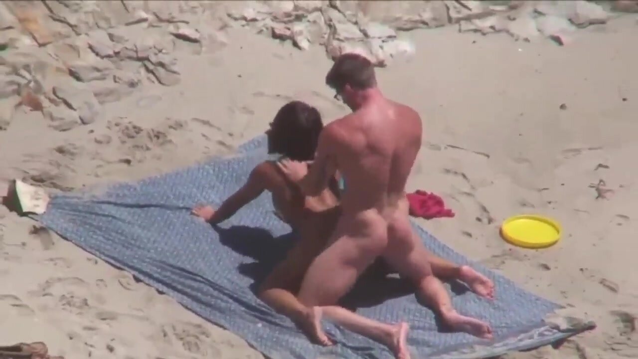 Hot couple at the nude beach