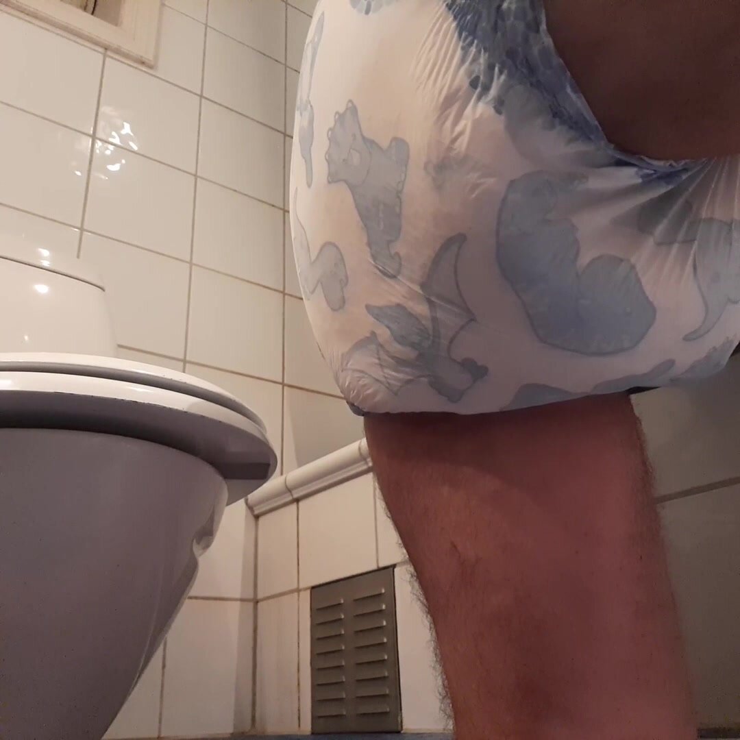 DinoRawrz diaper bathroom mess