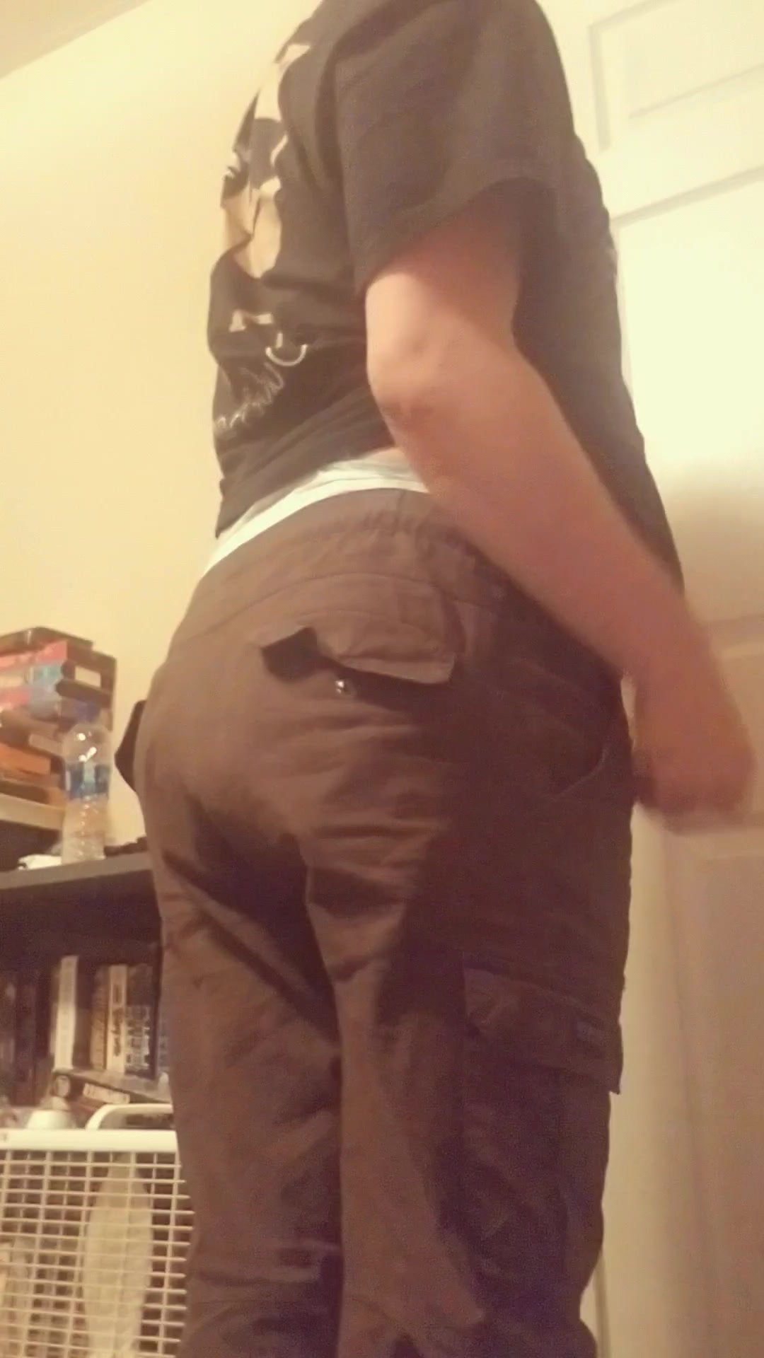 Diaper boy loads his pants