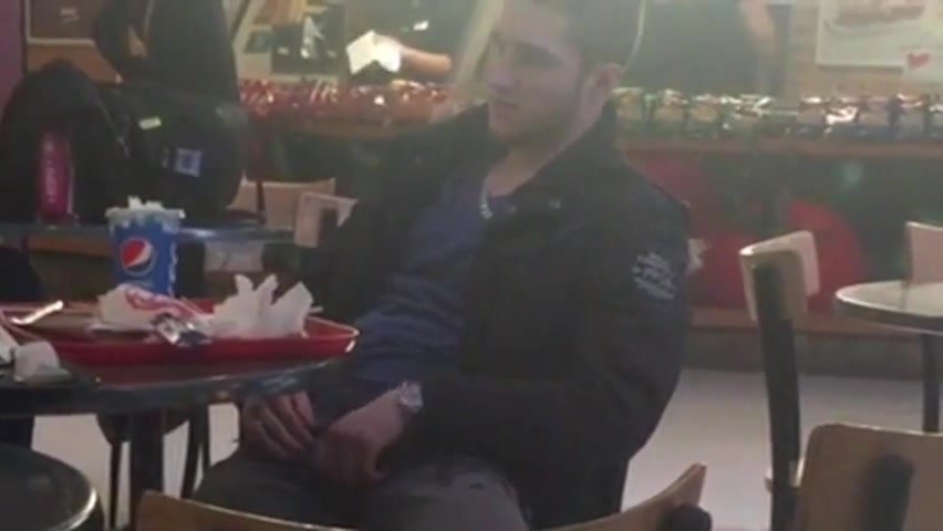 Str8 catching guy scratching his nuts