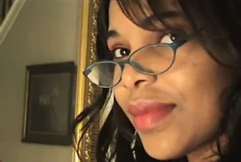 Rim Glasses Black Porn - Black girl in glasses convinced to masturbate her pussy - black and ebony  porn at ThisVid tube