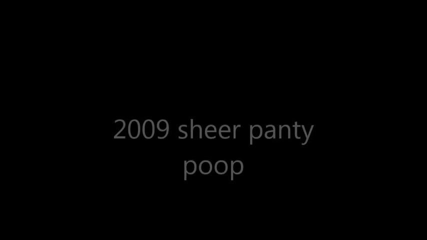 pooping sheer panties