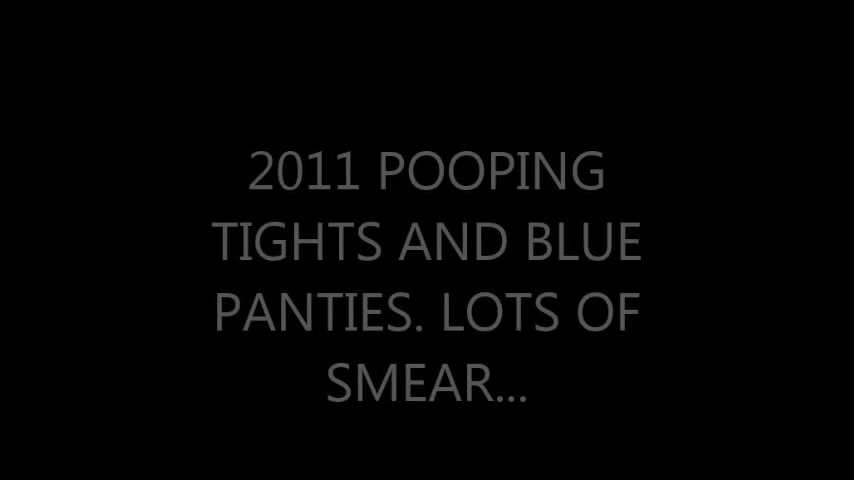 messy poop in blue panties