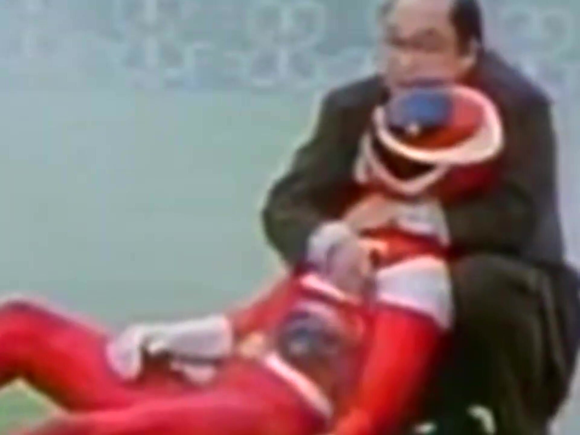 Power Rangers 02 - Squeezing Defeated Red Space Ranger's Nipples