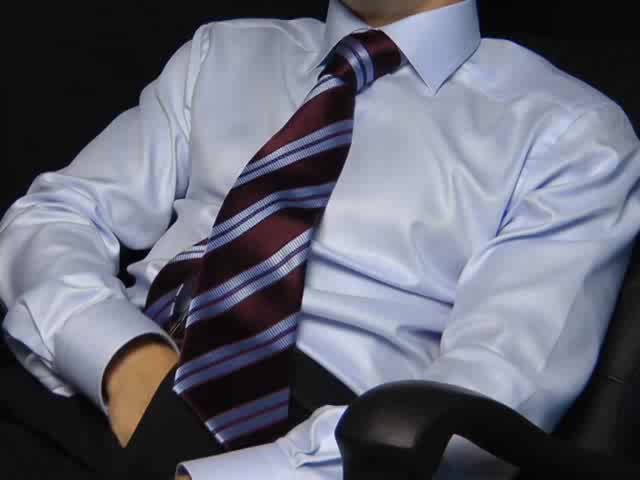 its horny to wear a silk shirt with tie