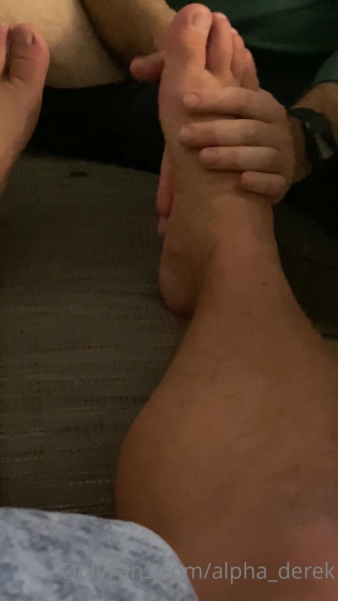 faggot massaging alpha's feet