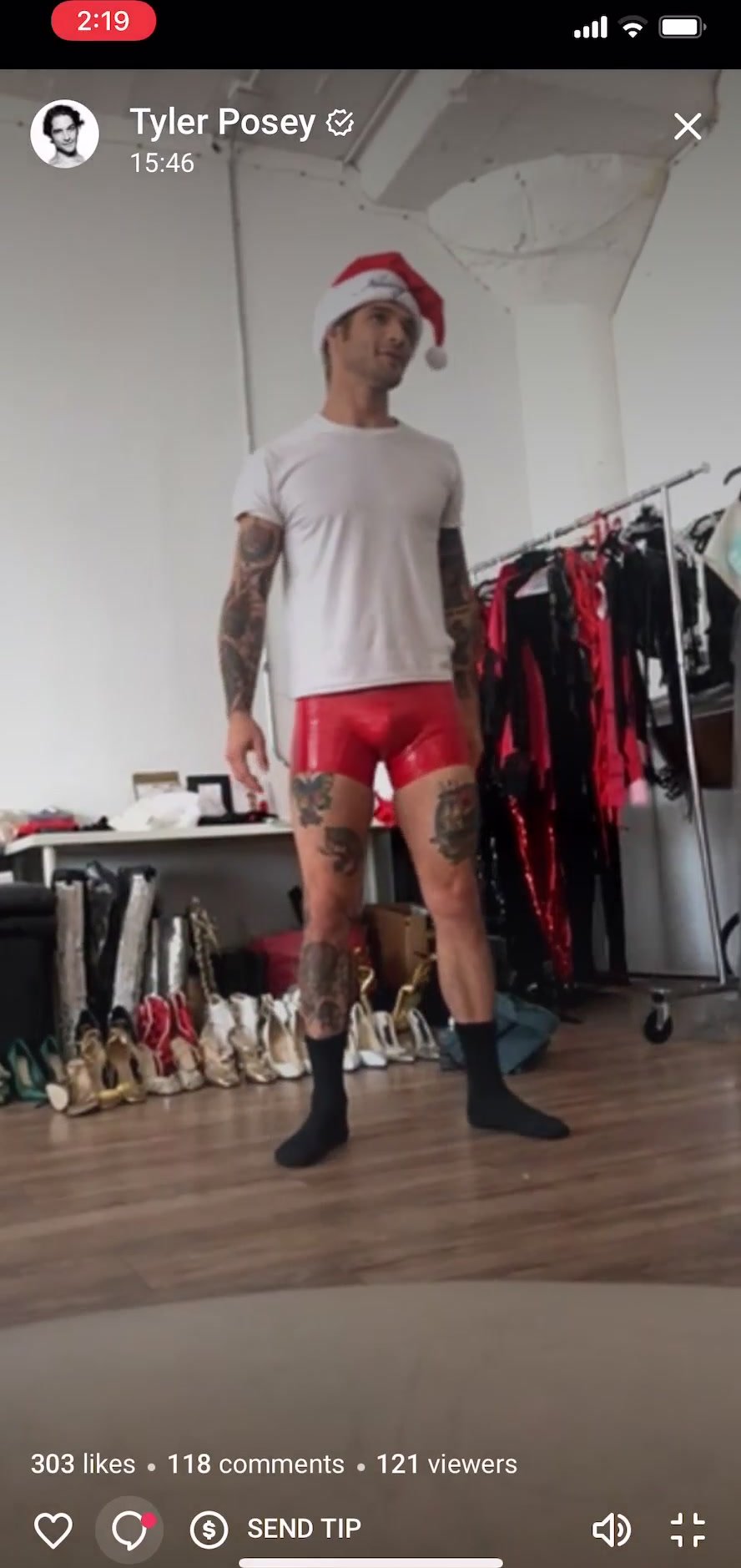 SEXY TYLER IN RED PANTS WOW
