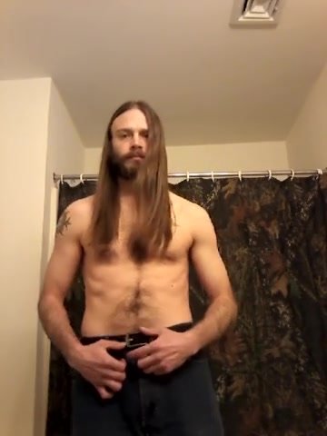 Longhair jerk off