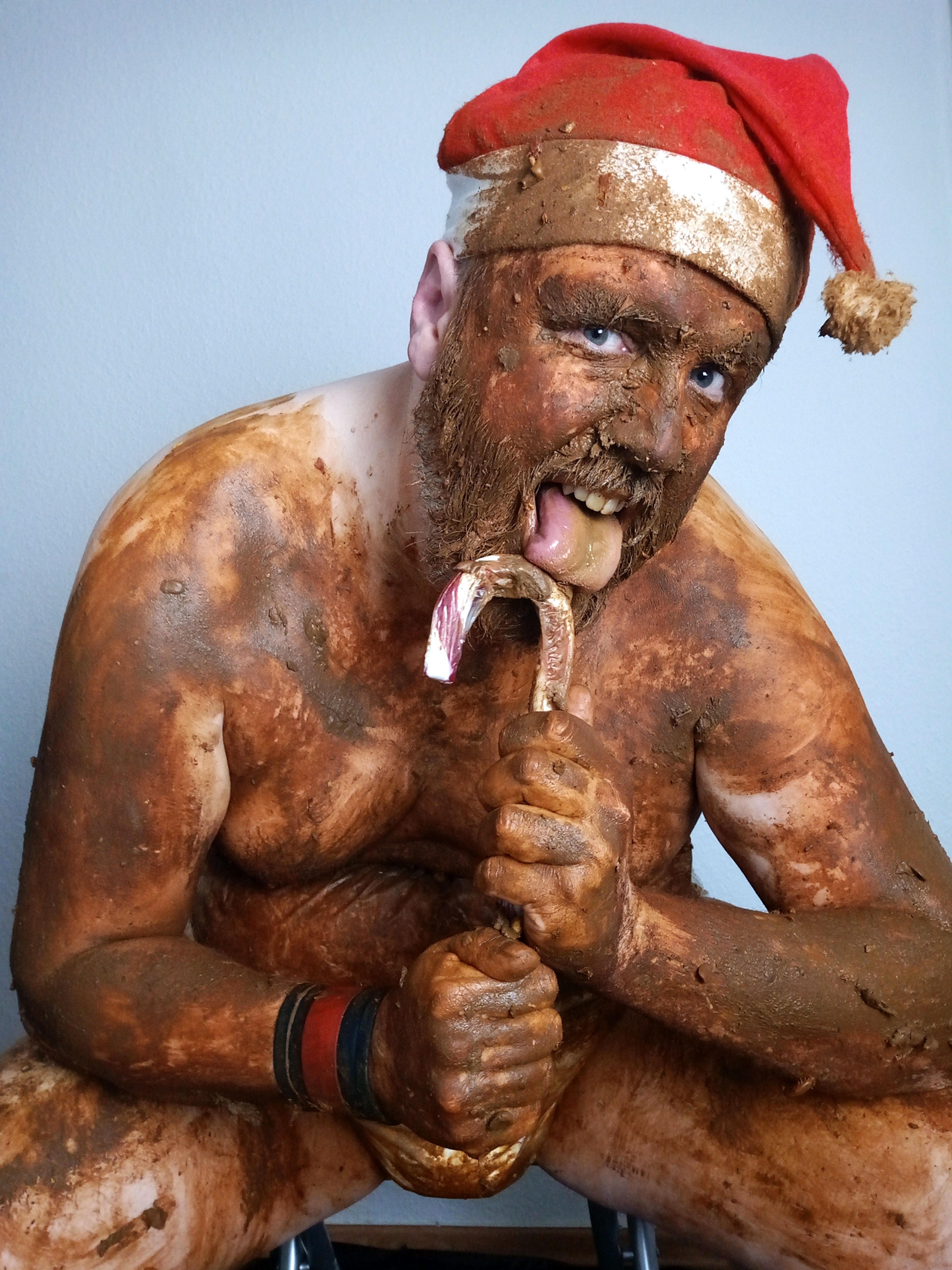 Scat Santa's 2020 Diapered Shit Session - Eating & Smearing Pt. 4
