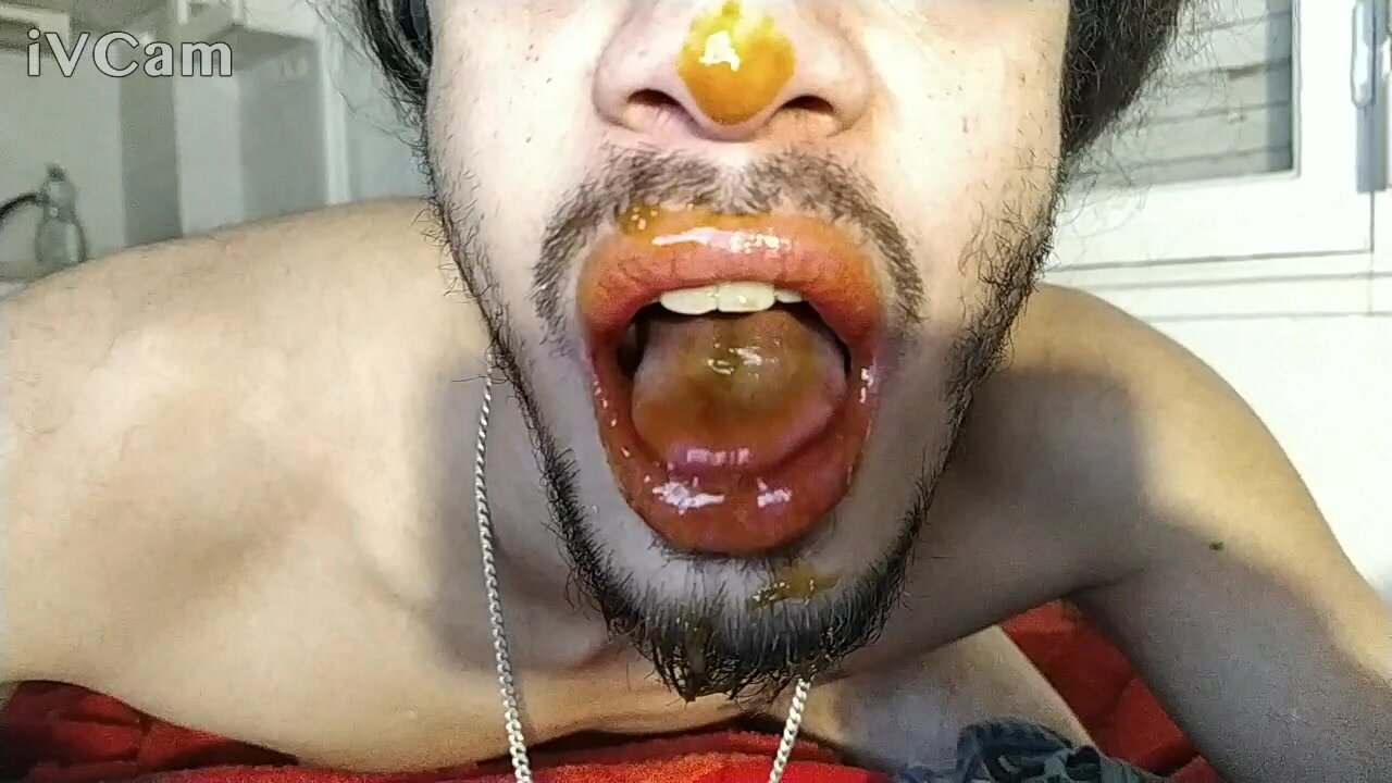 faggot eating his diarrhea