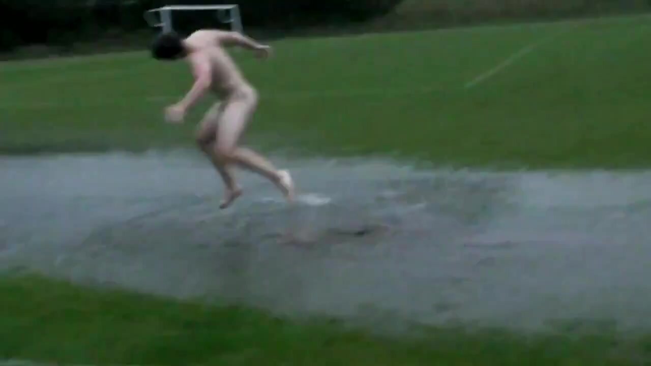 Rugby lads after a rainstorm