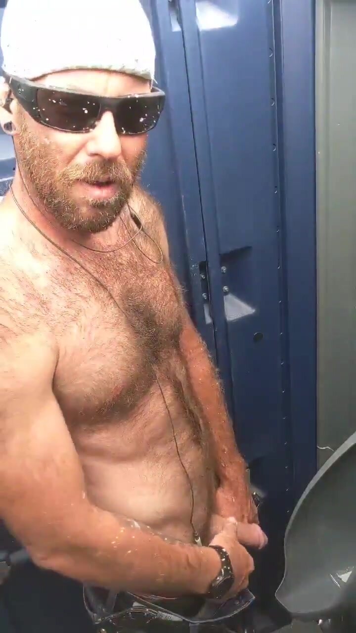 GAY DADDY PISSING IN THE TOILET 24