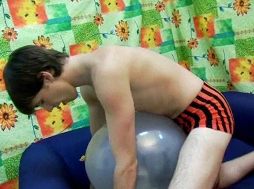 Humping a clear balloon