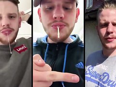 Compilation video of young Alpha males spitting in your faggot face