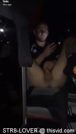 str8 pantsless sport-man shows his cock