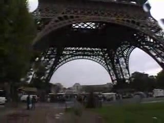 Piss fun and blowjob at Eiffel Tower